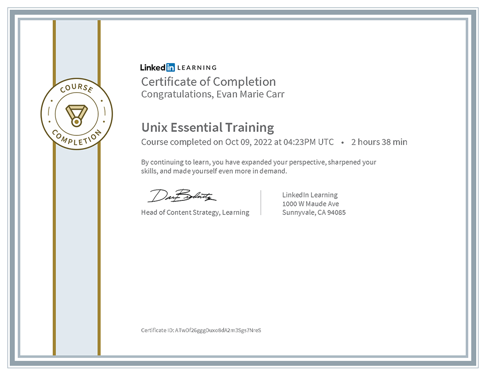 Unix Essential Training